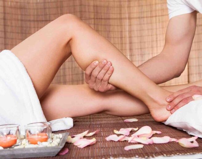 масаж на краката при разширени вени