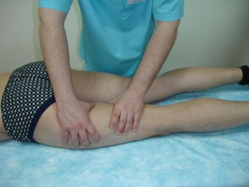 масаж за разширени вени на краката при мъжете